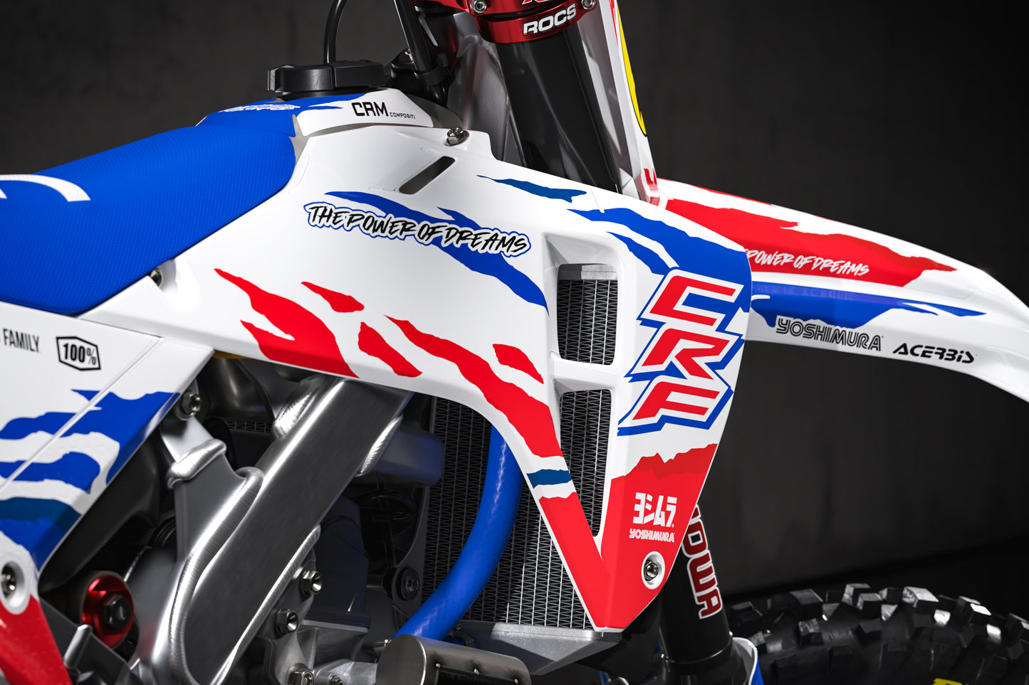 Honda Kashiwa Graphics Kit - CRF50 CRF110 CR125 CR250 CRF250r CRF450r CRF450RL CRF450RX CRF300L