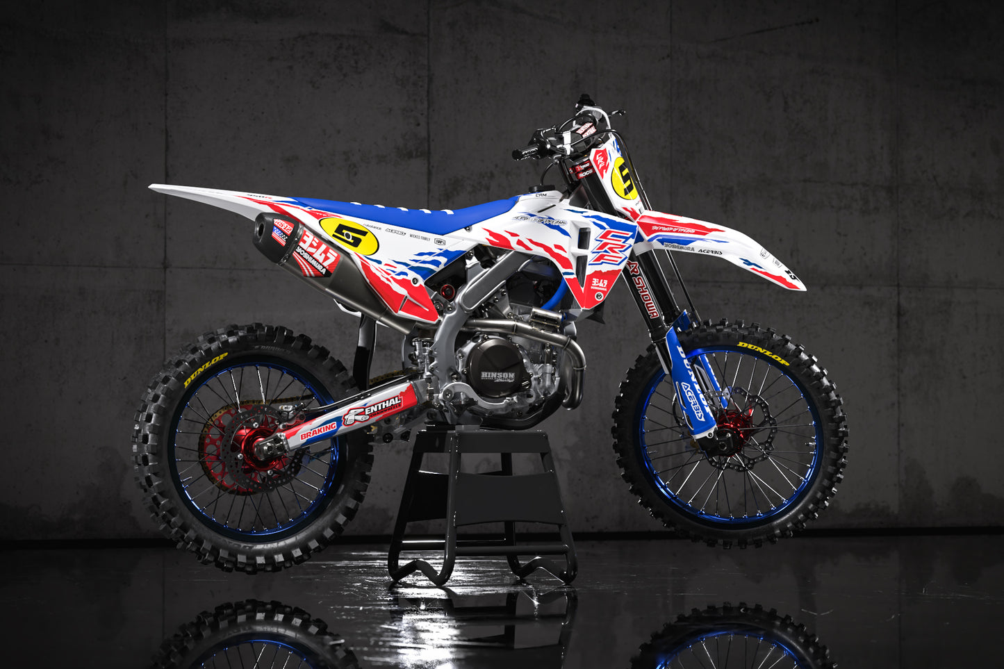 Honda Kashiwa Graphics Kit - CRF50 CRF110 CR125 CR250 CRF250r CRF450r CRF450RL CRF450RX CRF300L