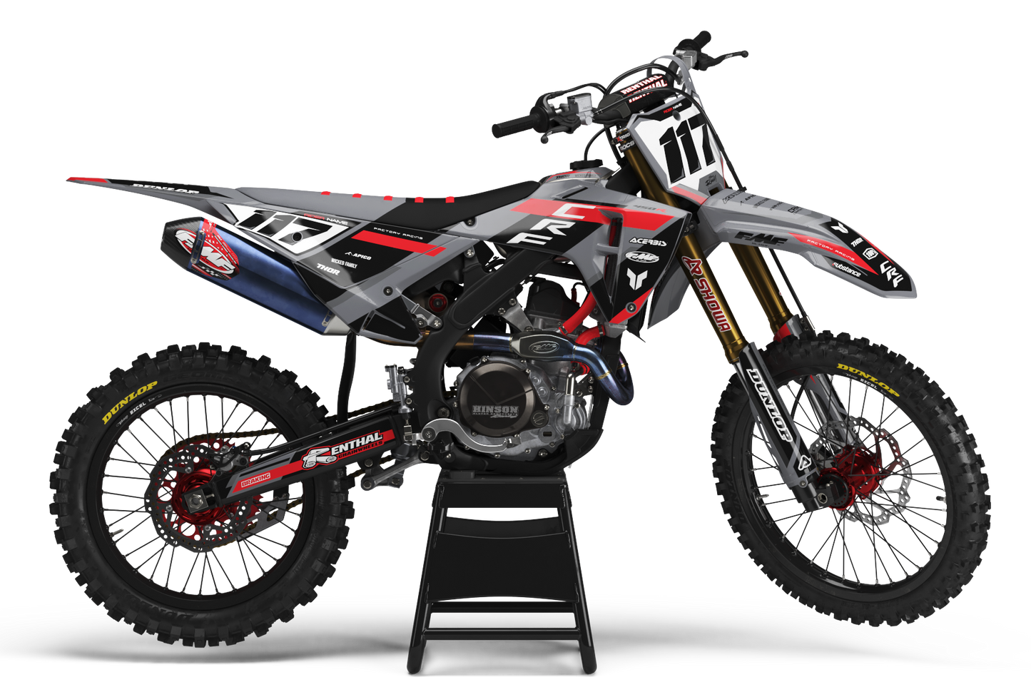 Honda Leipzig Graphics Kit - CRF50 CRF110 CR125 CR250 CRF250r CRF450r CRF450RL CRF450RX CRF300L