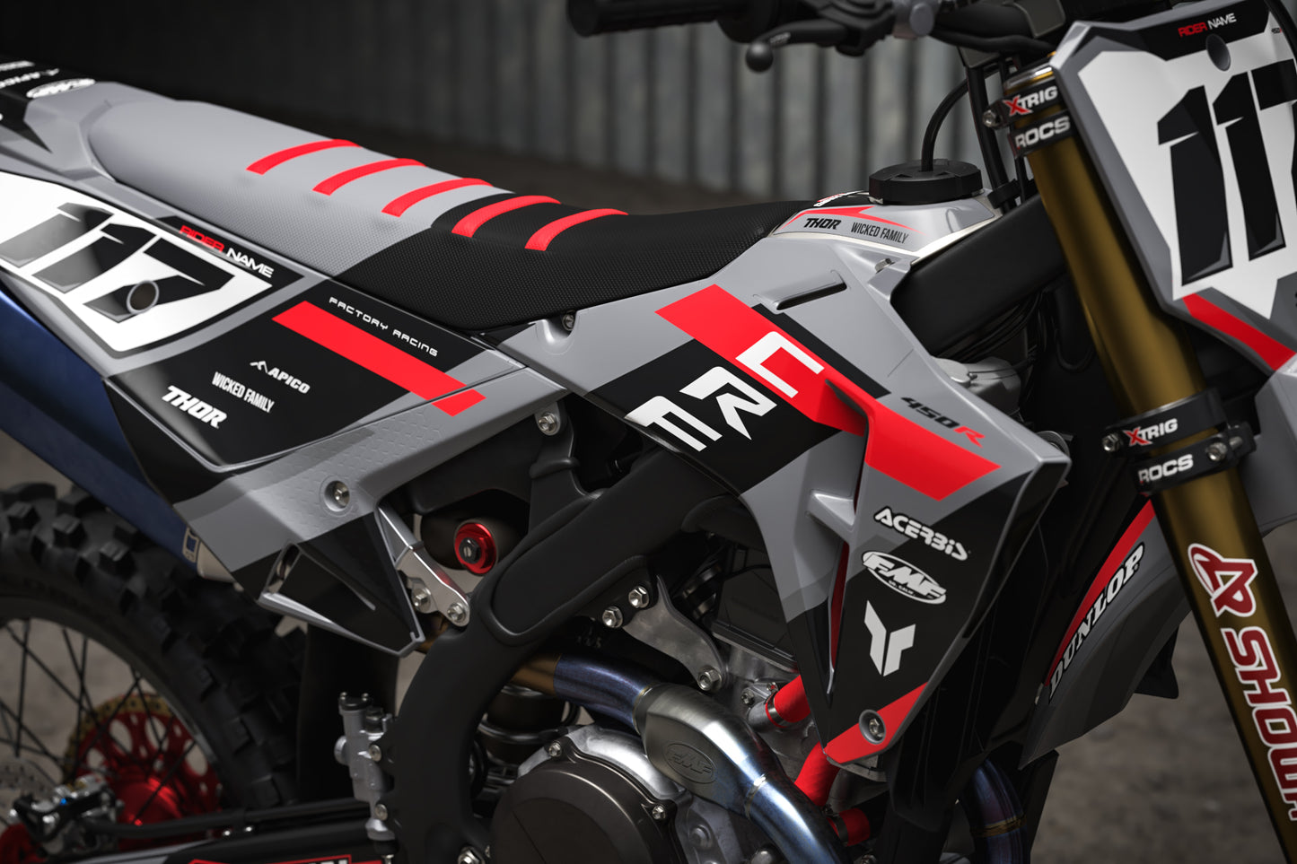Honda Leipzig Graphics Kit - CRF50 CRF110 CR125 CR250 CRF250r CRF450r CRF450RL CRF450RX CRF300L