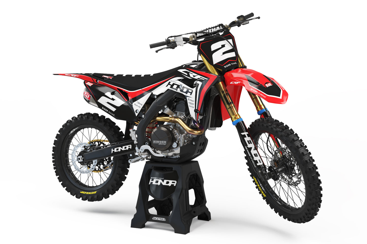 Honda Lightening v1 Graphics Kit - CRF50 CRF110 CR125 CR250 CRF250r CRF450r CRF450RL CRF450RX CRF300L