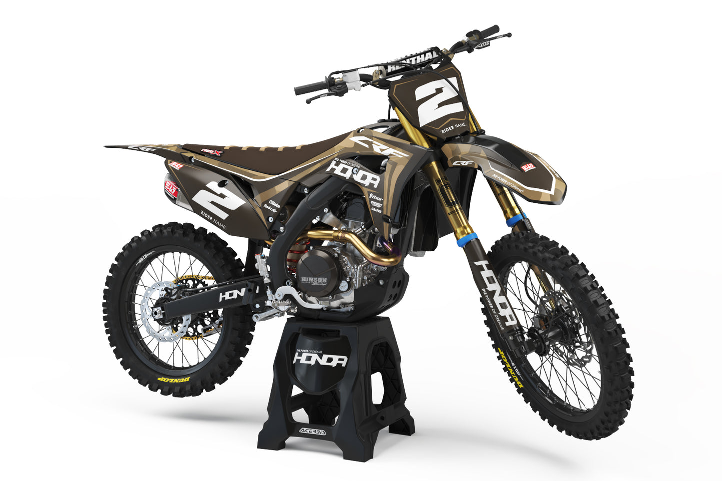 Honda Lightening v2 Graphics Kit - CRF50 CRF110 CR125 CR250 CRF250r CRF450r CRF450RL CRF450RX CRF300L