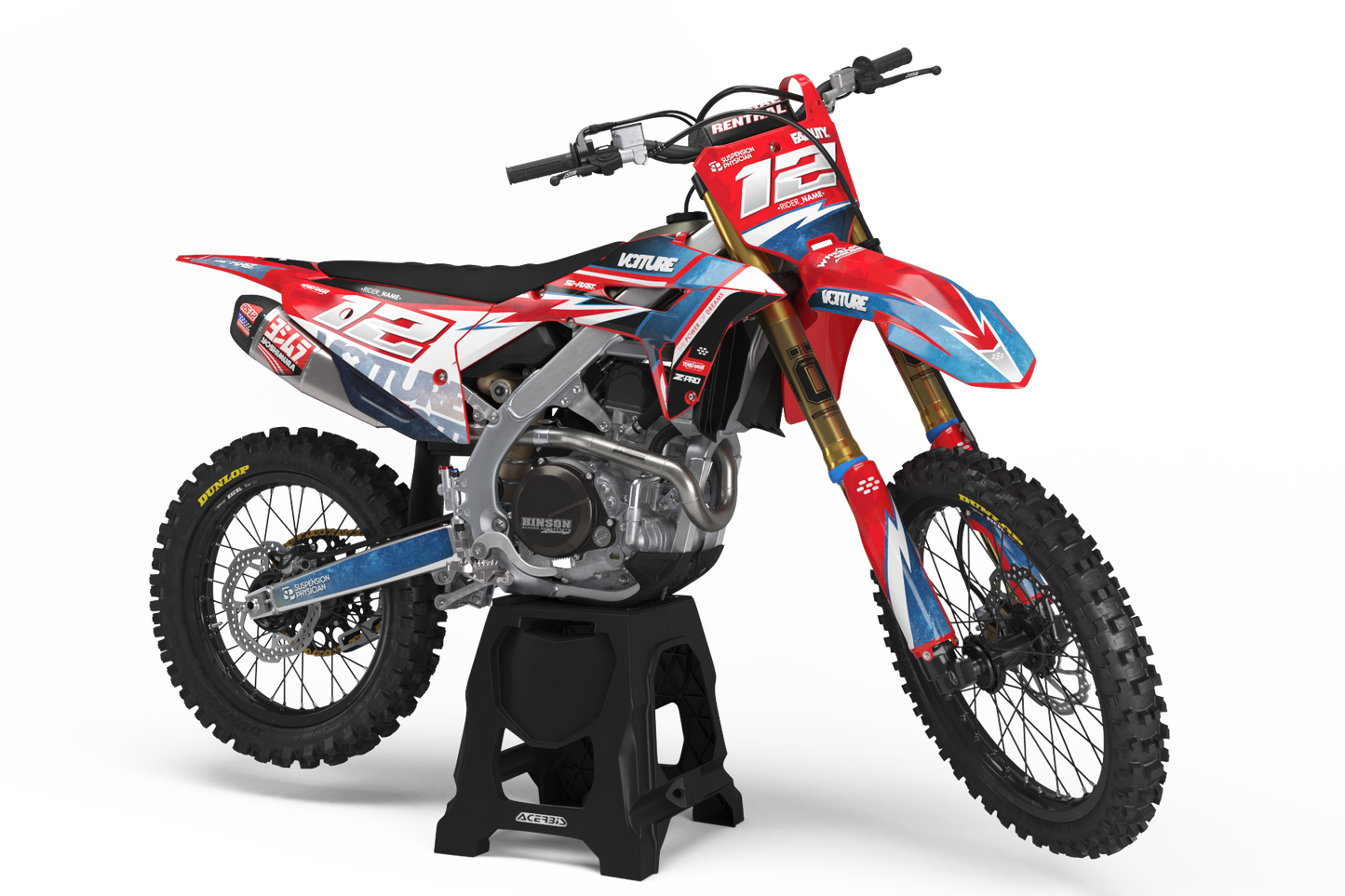 Honda Lite Graphics Kit - CRF50 CRF110 CR125 CR250 CRF250r CRF450r CRF450RL CRF450RX CRF300L