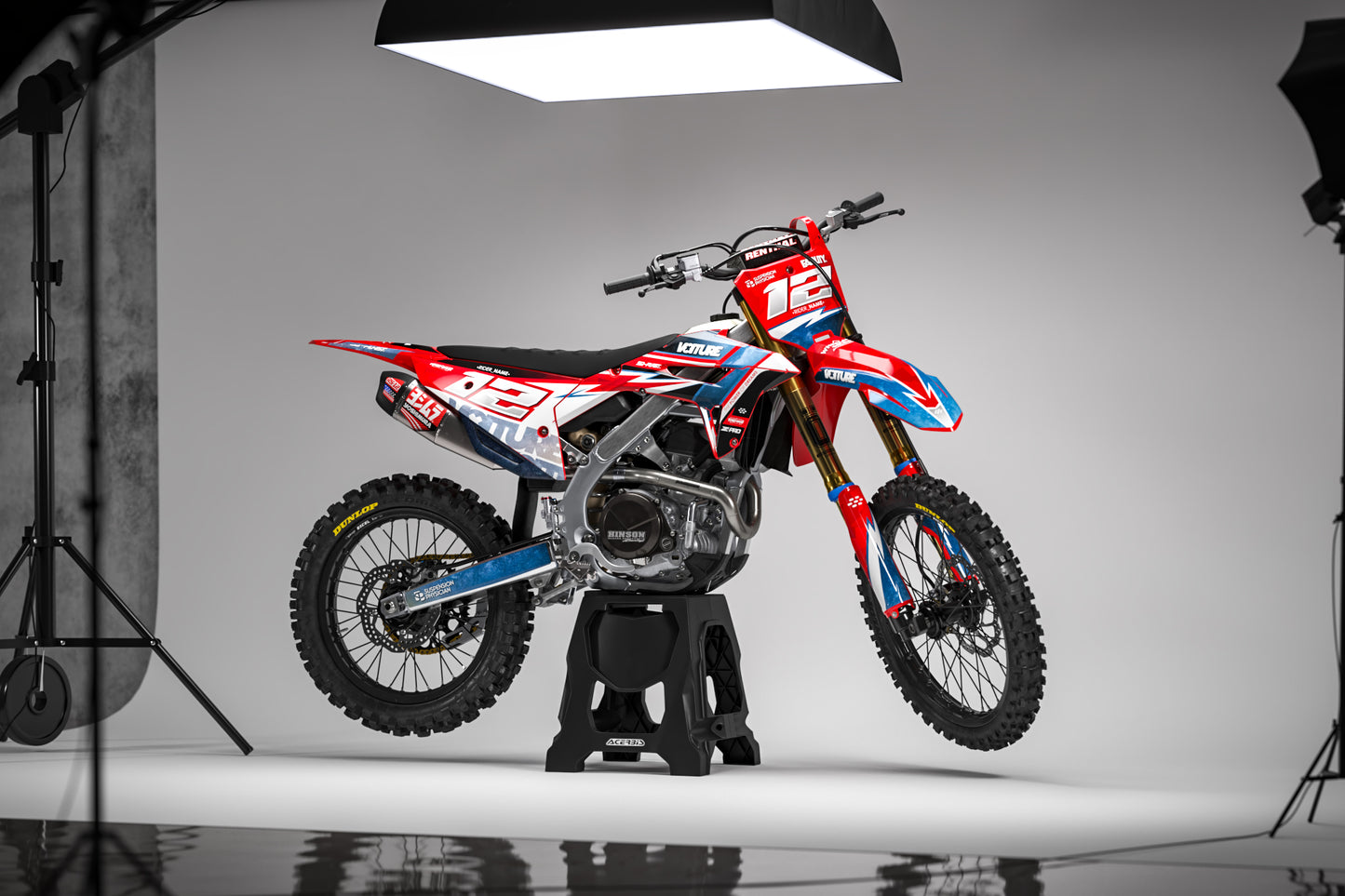 Honda Lite Graphics Kit - CRF50 CRF110 CR125 CR250 CRF250r CRF450r CRF450RL CRF450RX CRF300L