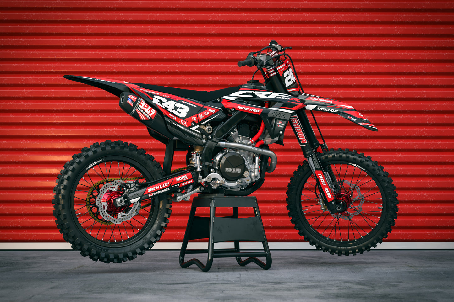 Honda Memphis Graphics Kit - CRF50 CRF110 CR125 CR250 CRF250r CRF450r CRF450RL CRF450RX CRF300L
