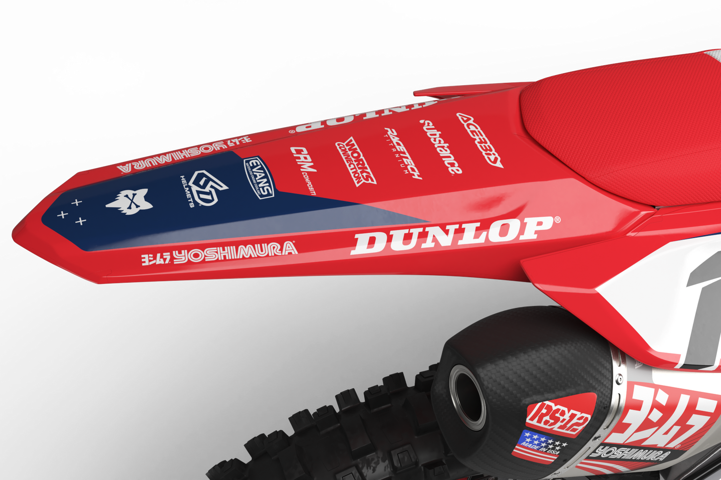 Honda Minato Graphics Kit - CRF50 CRF110 CR125 CR250 CRF250r CRF450r CRF450RL CRF450RX CRF300L