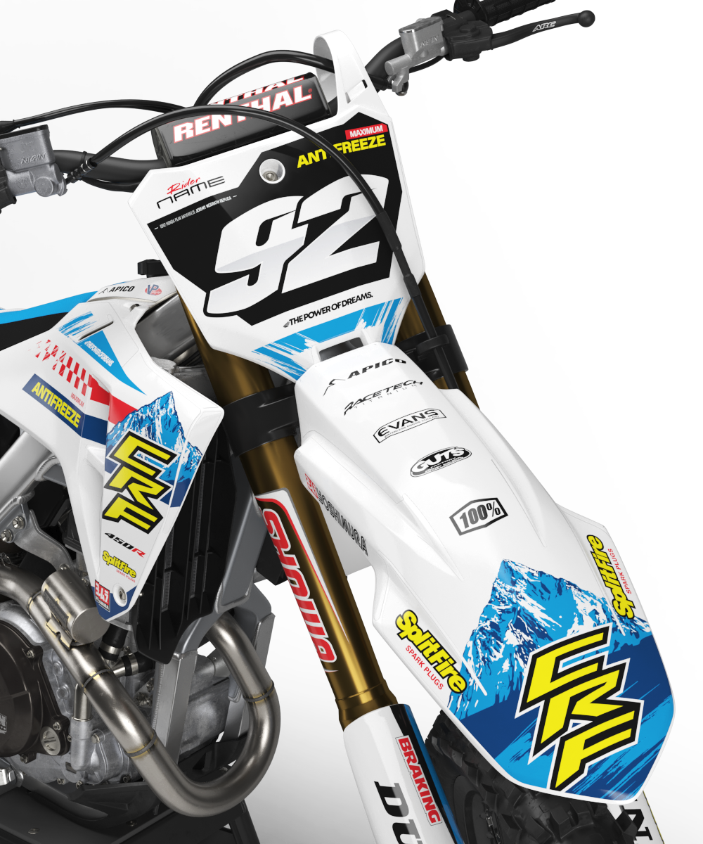 Honda Nuuk Graphics Kit - CRF50 CRF110 CR125 CR250 CRF250r CRF450r CRF450RL CRF450RX CRF300L