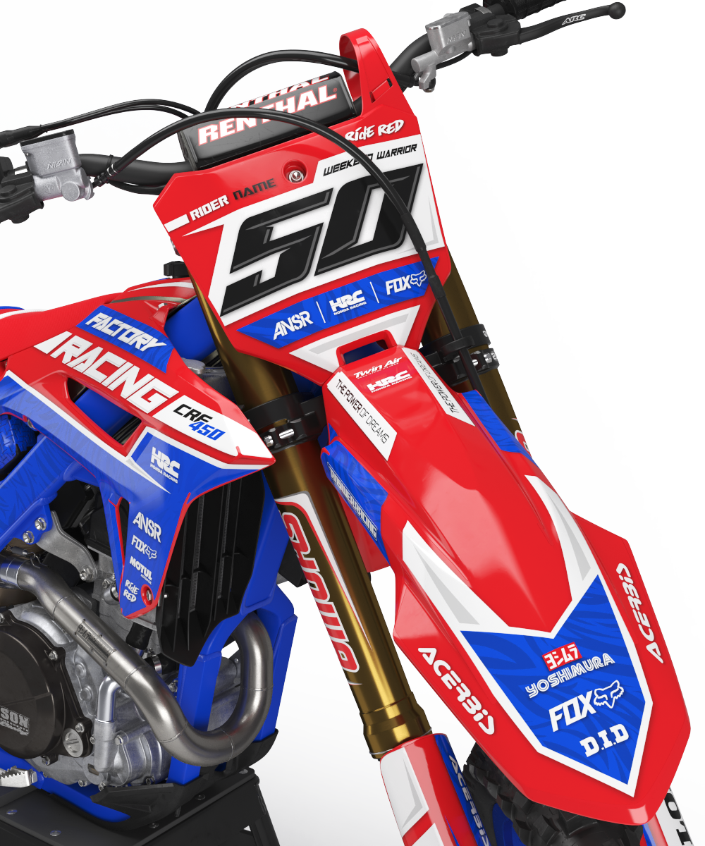 Honda Sacramento Graphics Kit - CRF50 CRF110 CR125 CR250 CRF250r CRF450r CRF450RL CRF450RX CRF300L