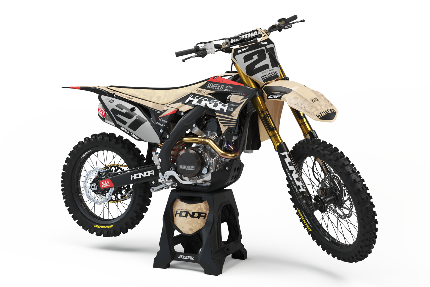 Honda Semper Graphics Kit - CRF50 CRF110 CR125 CR250 CRF250r CRF450r CRF450RL CRF450RX CRF300L
