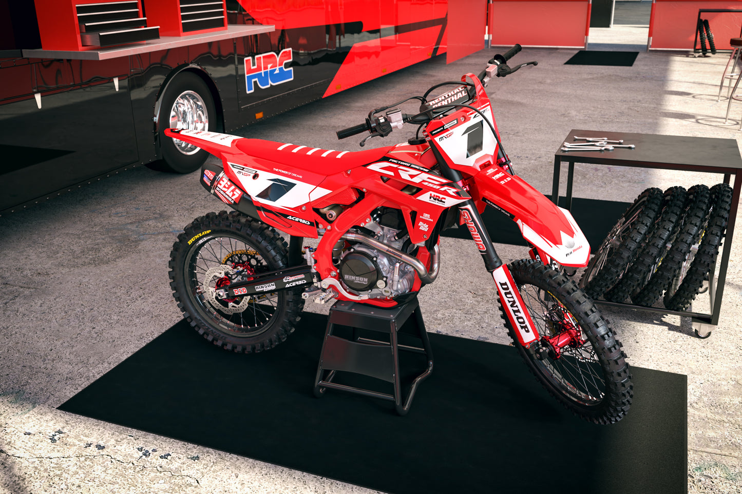 Honda Tokyo Graphics Kit - CRF50 CRF110 CR125 CR250 CRF250r CRF450r CRF450RL CRF450RX CRF300L