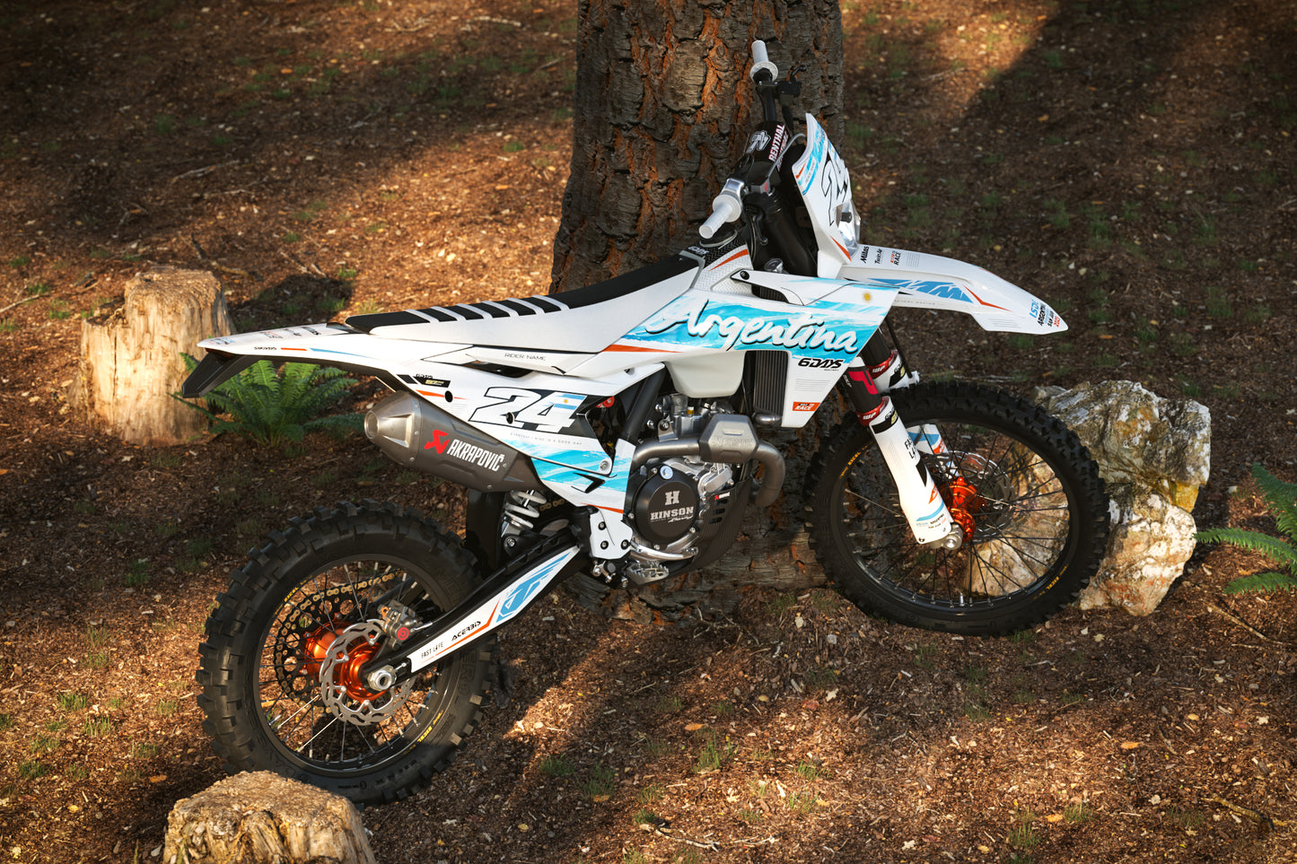 KTM San Juan Graphics Kit - SX50 SX65 SX85 SX SXF EXC XC EXCF Six Days 125+
