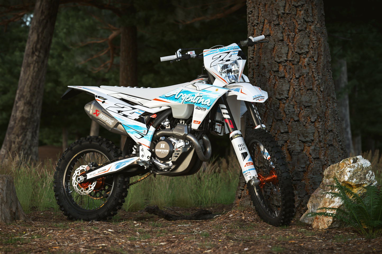 KTM San Juan Graphics Kit - SX50 SX65 SX85 SX SXF EXC XC EXCF Six Days 125+