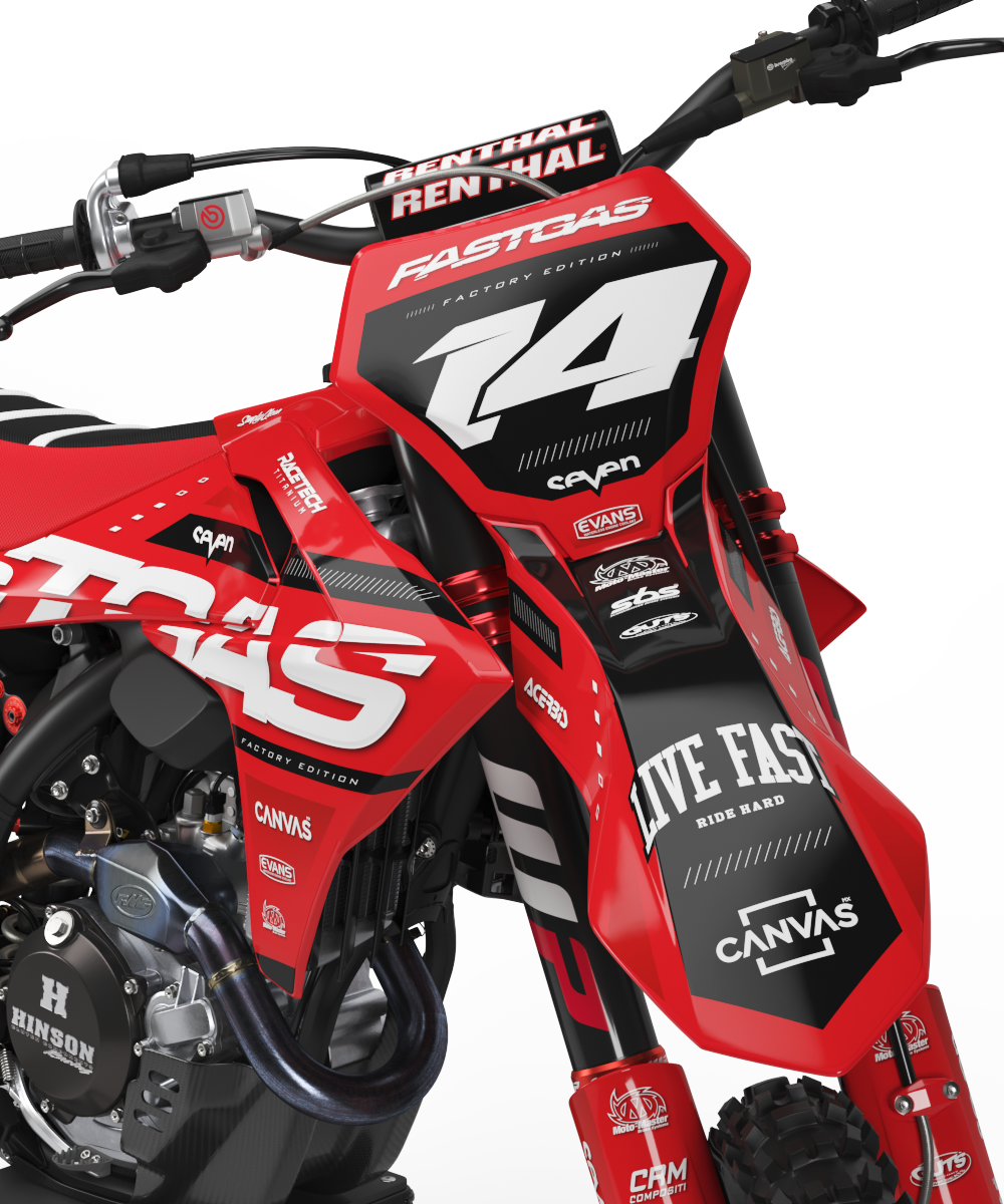 GasGas Edmonton Graphics Kit - MC50 MC65 MC85 SM700 ES700 MC250F MC350F MC450F EC250F EC350F