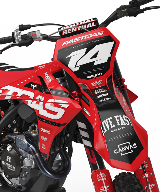 GasGas Edmonton Graphics Kit - MC50 MC65 MC85 SM700 ES700 MC250F MC350F MC450F EC250F EC350F
