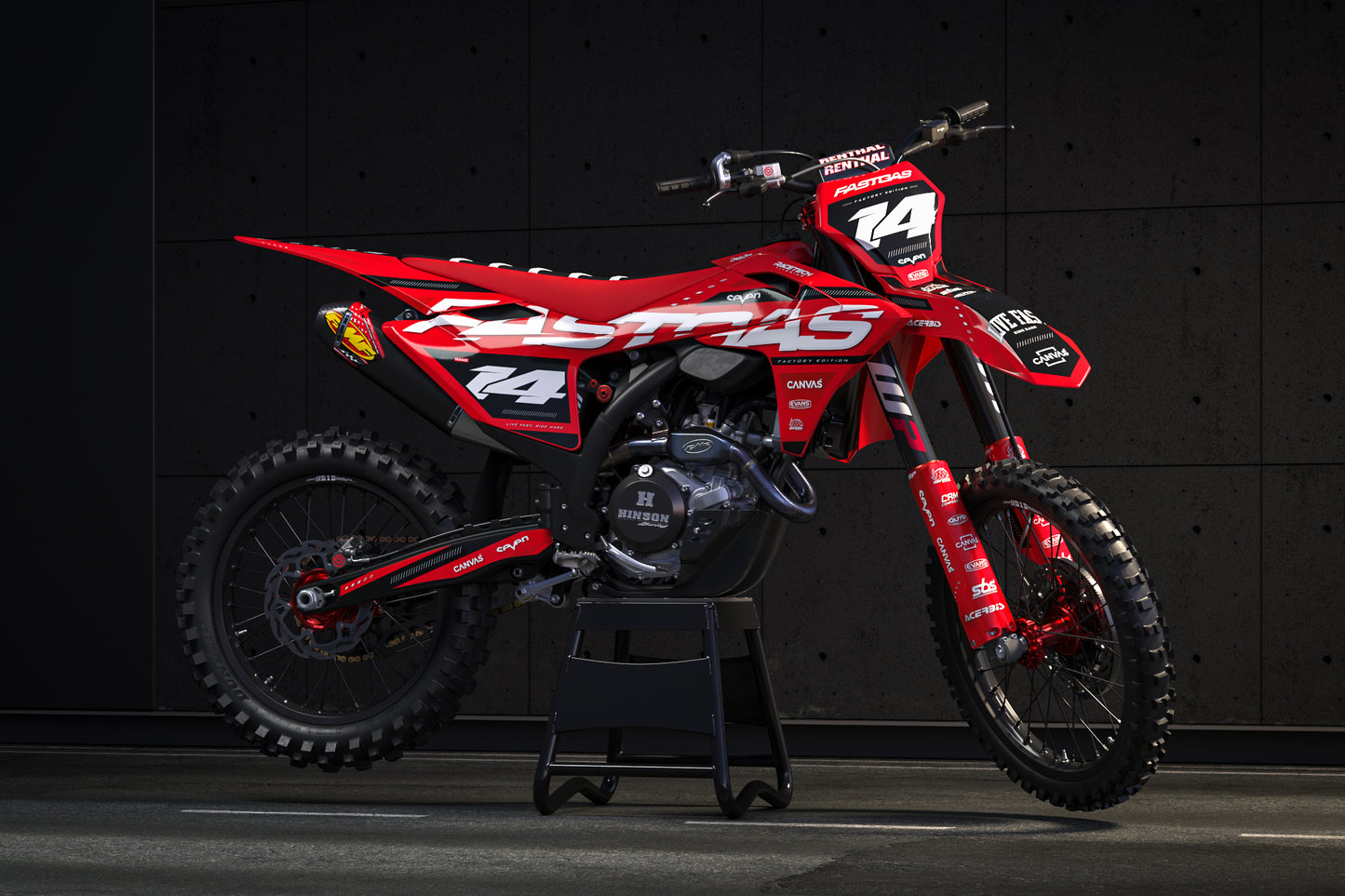 GasGas Edmonton Graphics Kit - MC50 MC65 MC85 SM700 ES700 MC250F MC350F MC450F EC250F EC350F
