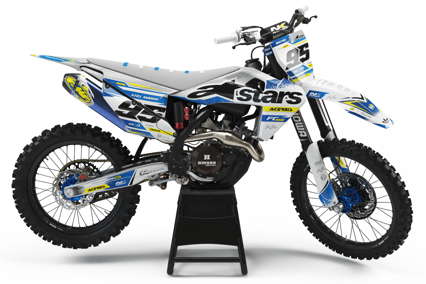 Husqvarna Edinburgh Graphics Kit - TC50 TC65 TC85 701 TC FC FS 125+
