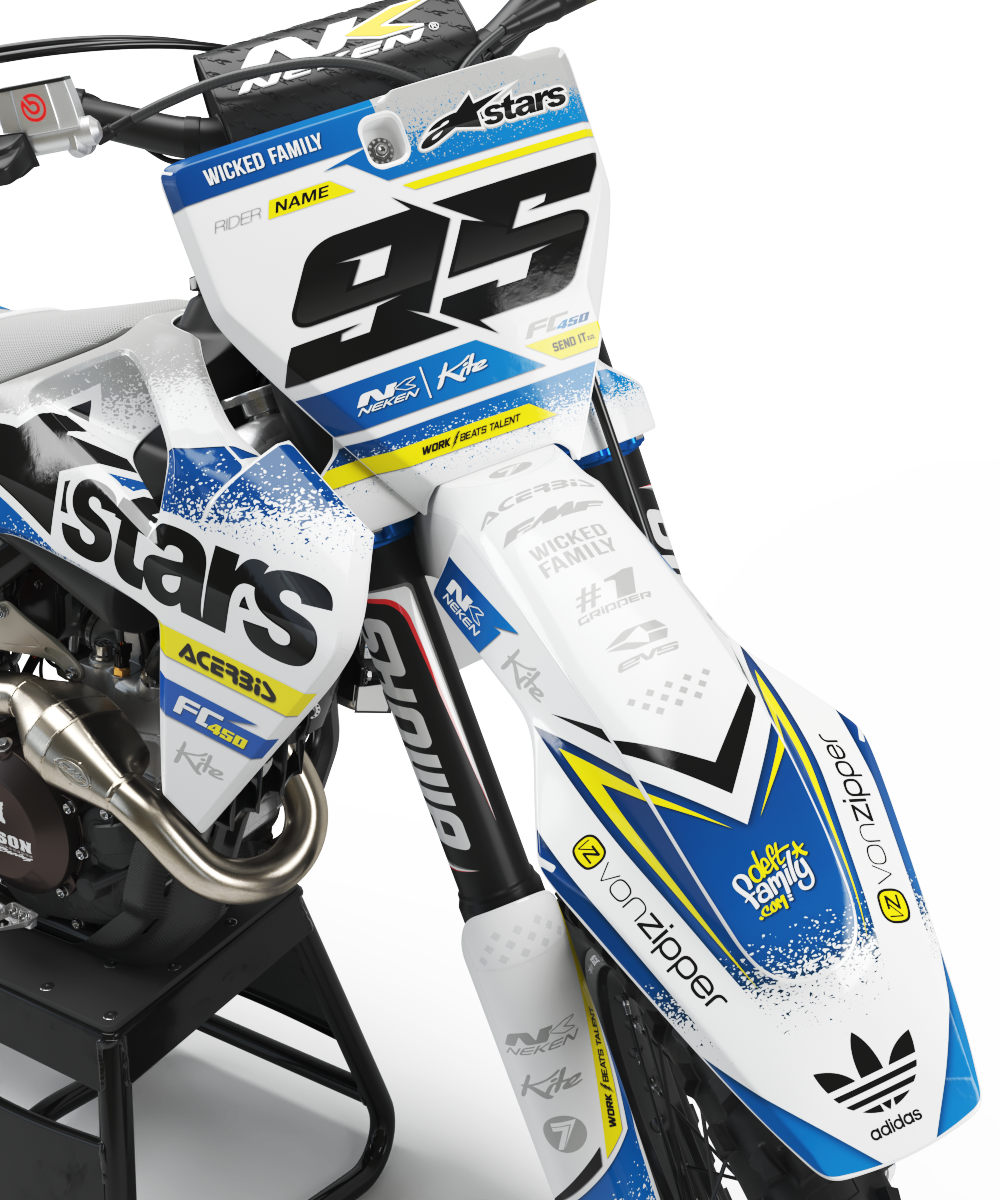 Husqvarna Edinburgh Graphics Kit - TC50 TC65 TC85 701 TC FC FS 125+
