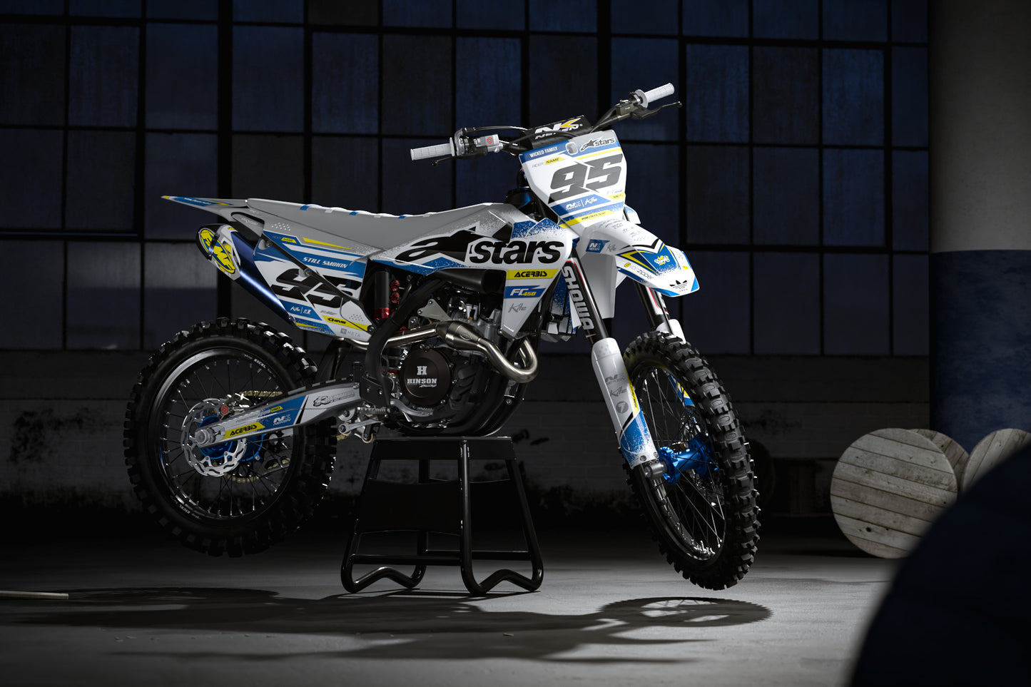 Husqvarna Edinburgh Graphics Kit - TC50 TC65 TC85 701 TC FC FS 125+