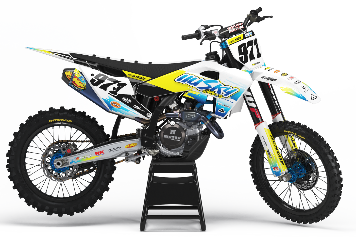 Husqvarna Jomsborg Graphics Kit - TC50 TC65 TC85 701 TC FC FS 125+