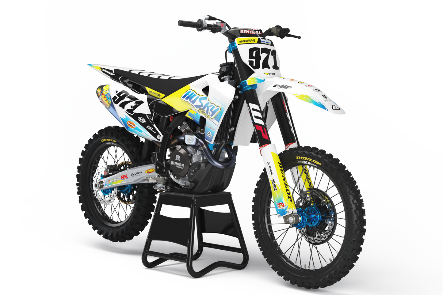 Husqvarna Jomsborg Graphics Kit - TC50 TC65 TC85 701 TC FC FS 125+