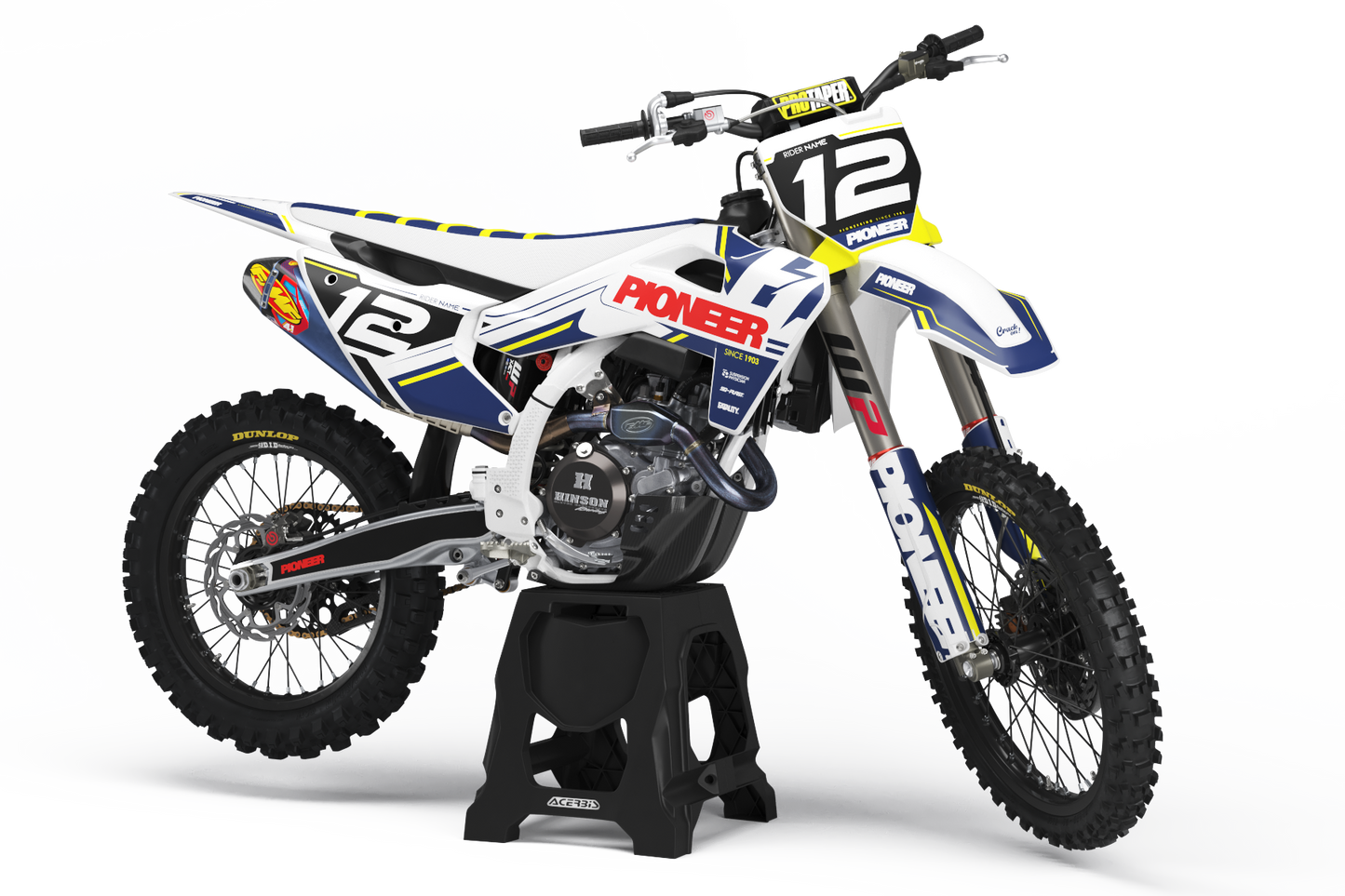 Husqvarna Pioneer Graphics Kit - TC50 TC65 TC85 701 TC FC FS 125+