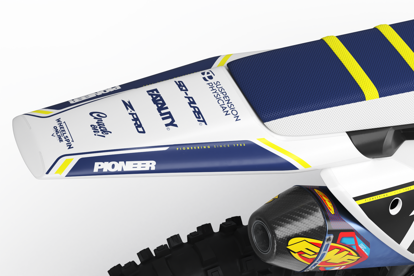 Husqvarna Pioneer Graphics Kit - TC50 TC65 TC85 701 TC FC FS 125+