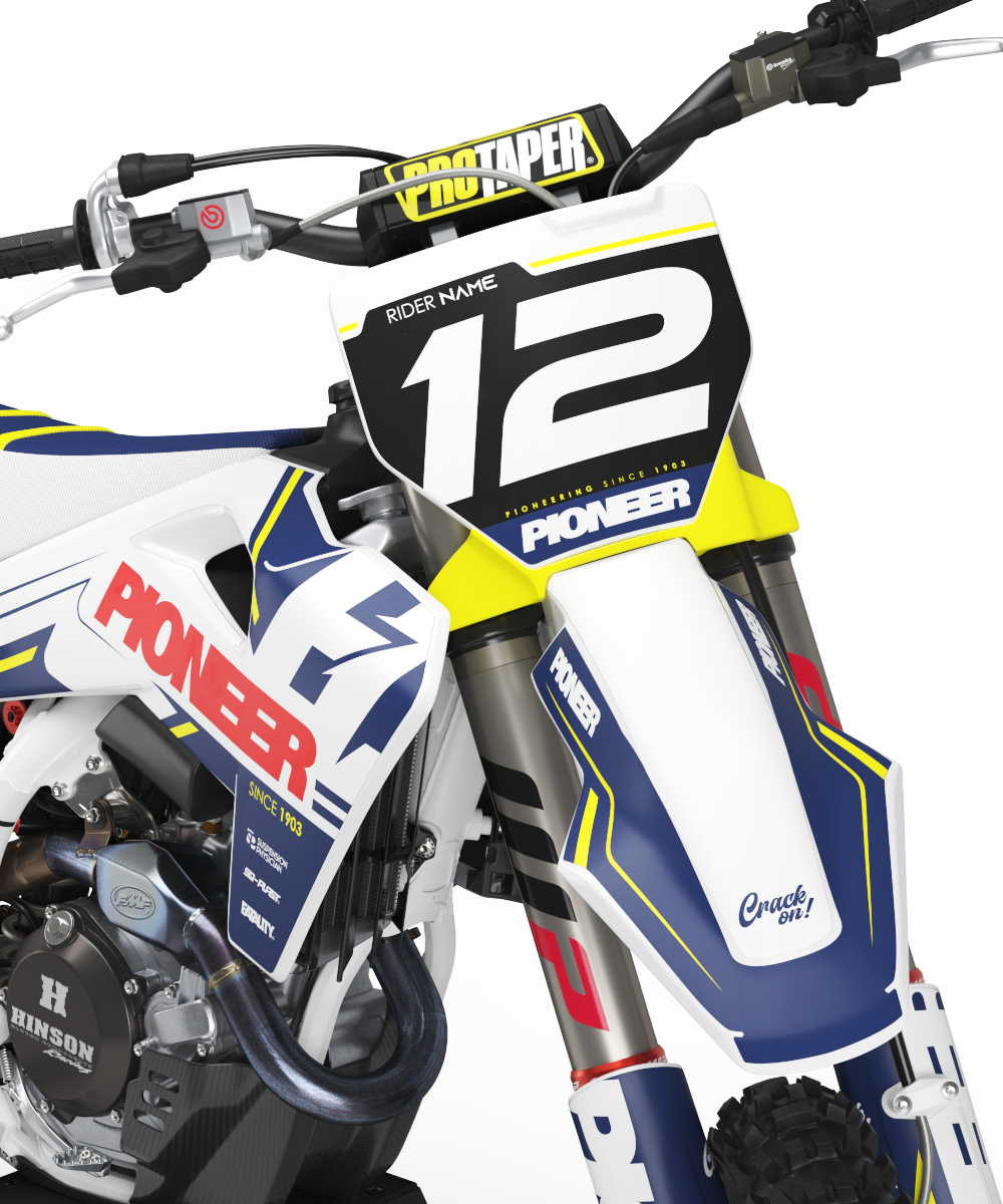 Husqvarna Pioneer Graphics Kit - TC50 TC65 TC85 701 TC FC FS 125+