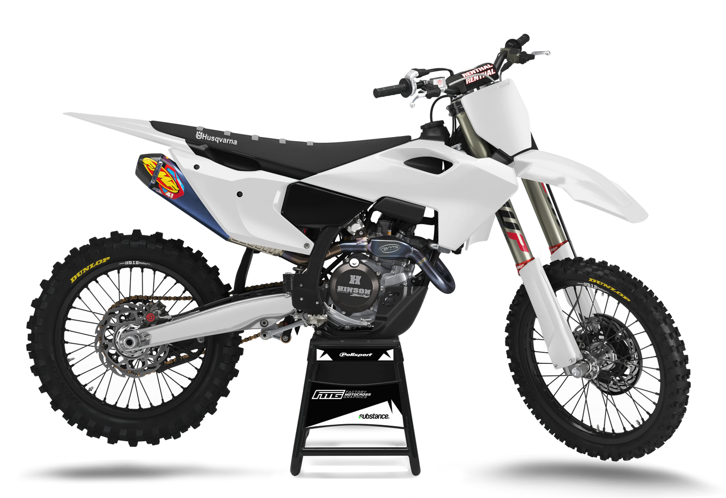 Husqvarna Factory Style Custom Designed Graphics