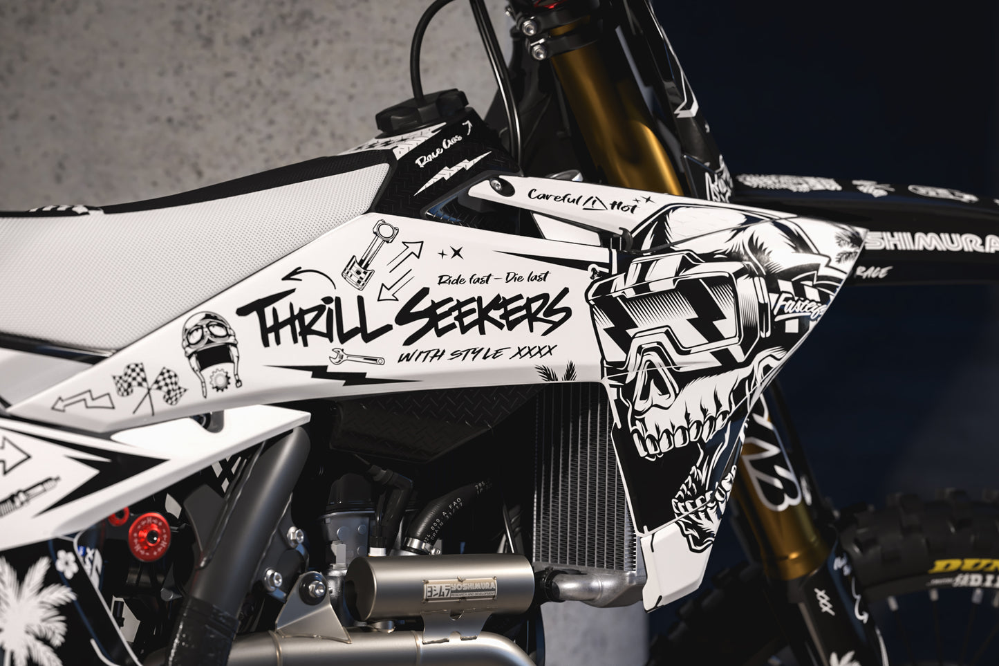 KTM Austin Graphics Kit - SX50 SX65 SX85 SX SXF EXC XC EXCF Six Days 125+