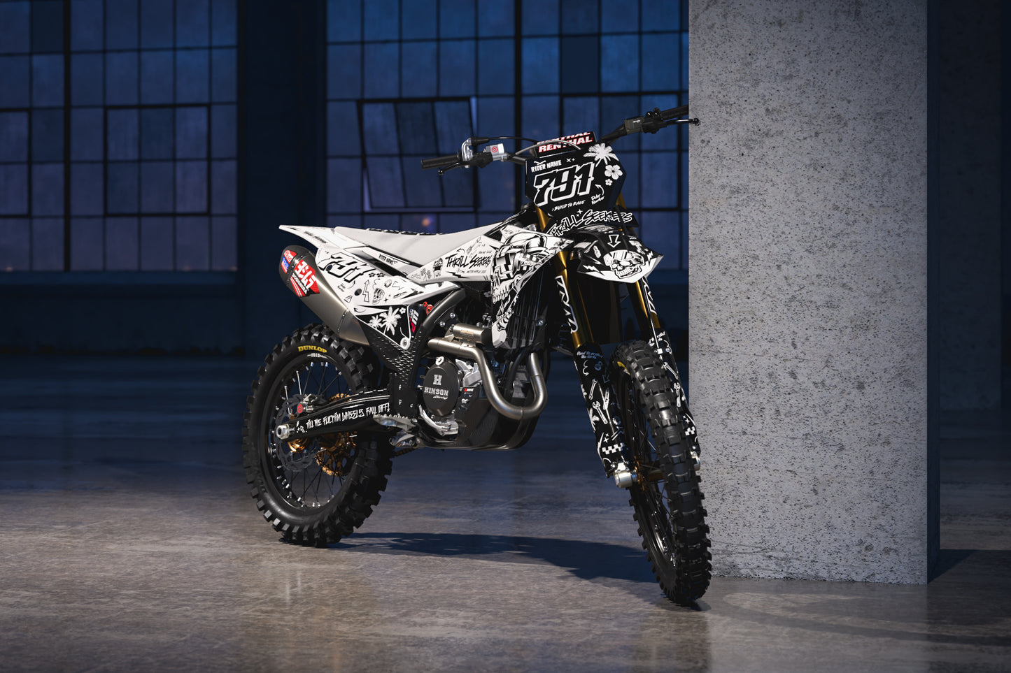 KTM Austin Graphics Kit - SX50 SX65 SX85 SX SXF EXC XC EXCF Six Days 125+