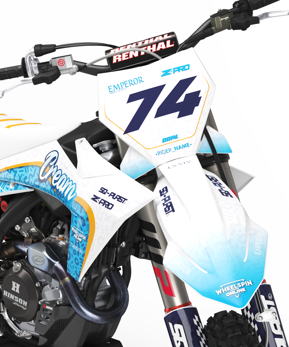KTM Cream LB Graphics Kit - SX50 SX65 SX85 SX SXF EXC XC EXCF Six Days 125