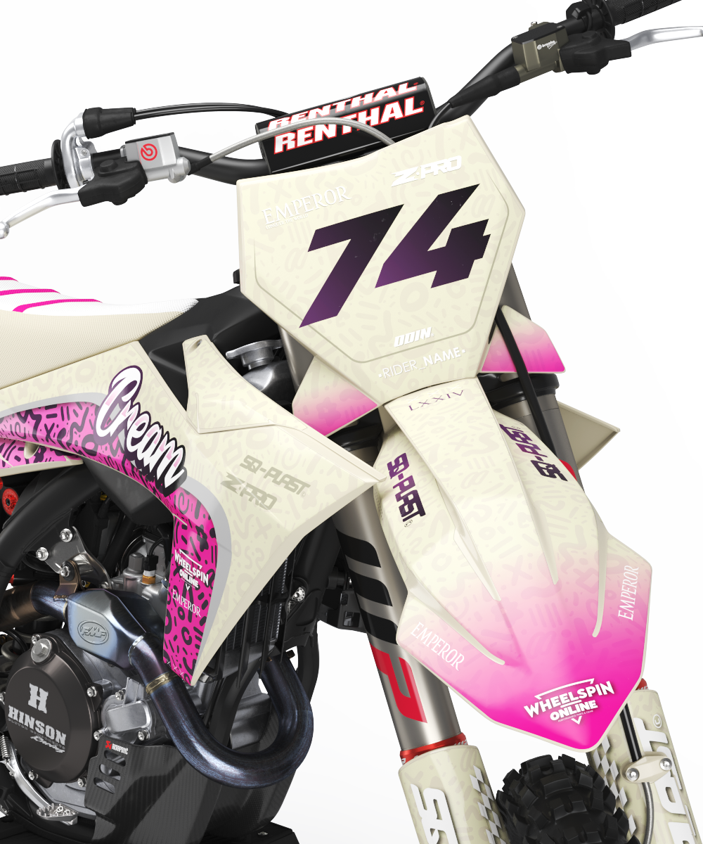 KTM Cream Graphics Kit - SX50 SX65 SX85 SX SXF EXC XC EXCF Six Days 125+