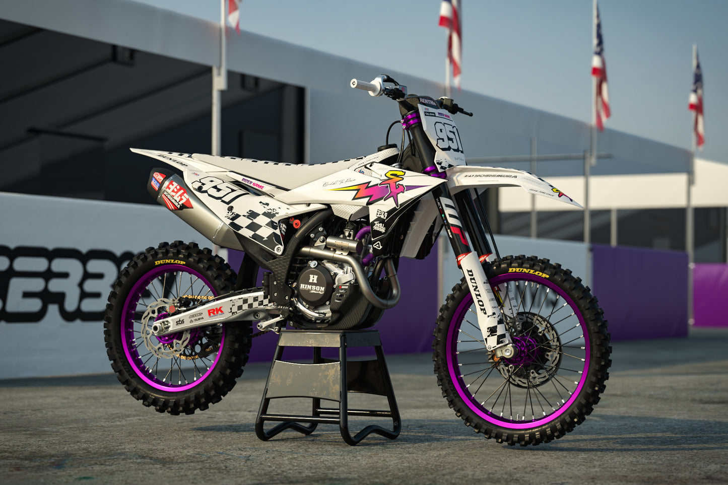 KTM Innsbruck Graphics Kit - SX50 SX65 SX85 SX SXF EXC XC EXCF Six Days 125+