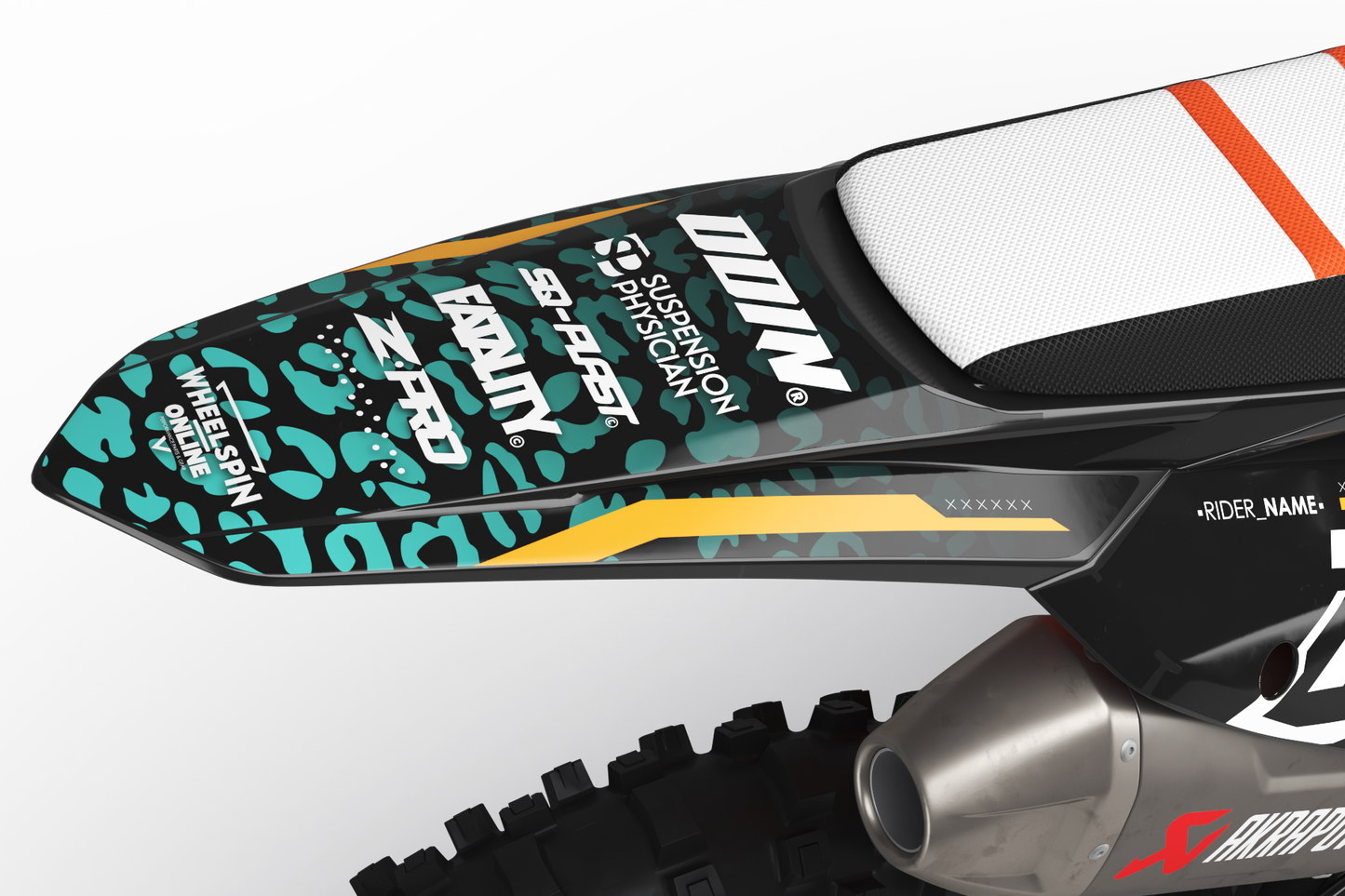 KTM Leopard Graphics Kit - SX50 SX65 SX85 SX SXF EXC XC EXCF Six Days 125+