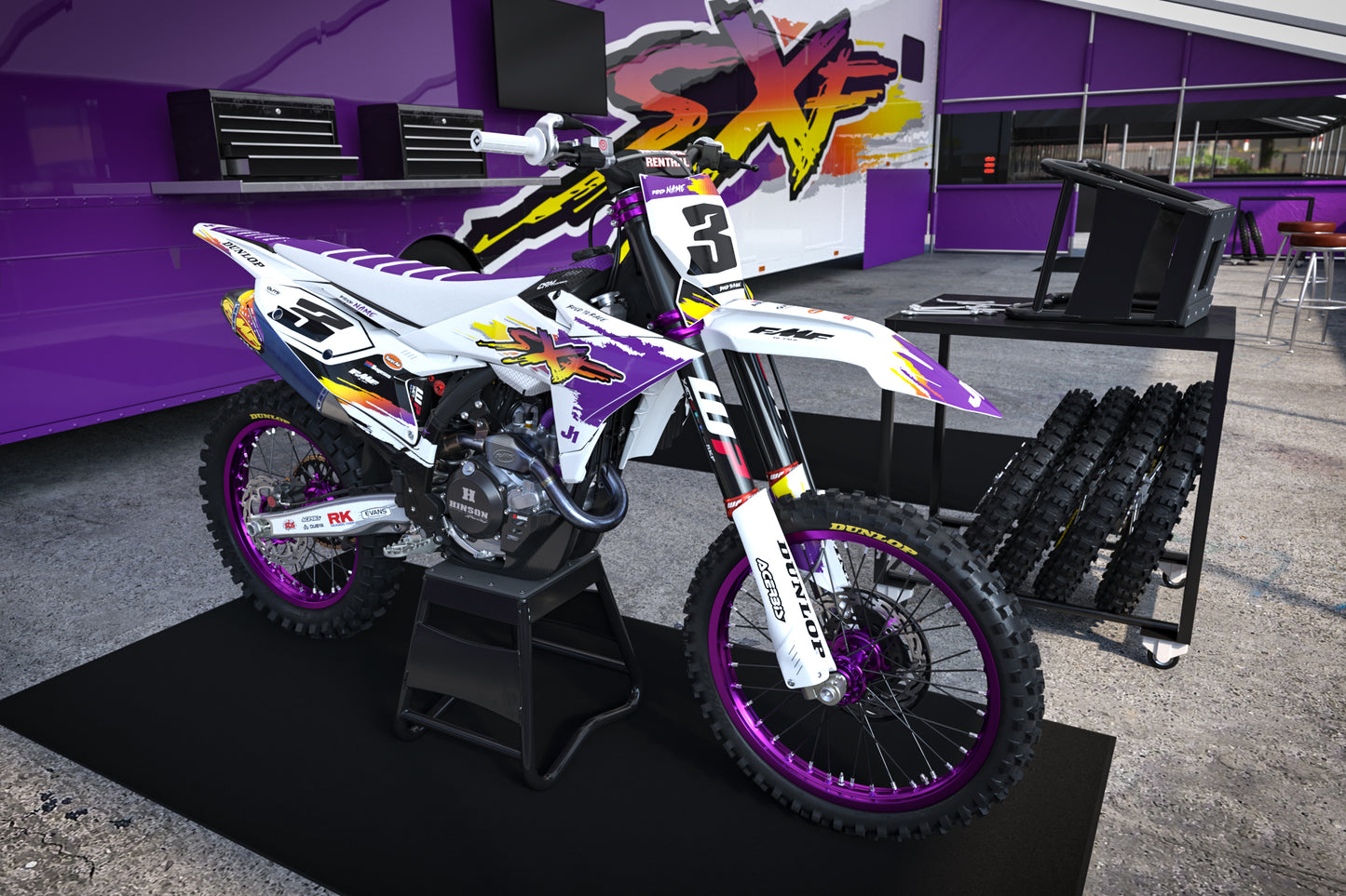 KTM Mattighofen Graphics Kit - SX50 SX65 SX85 SX SXF EXC XC EXCF Six Days 125+