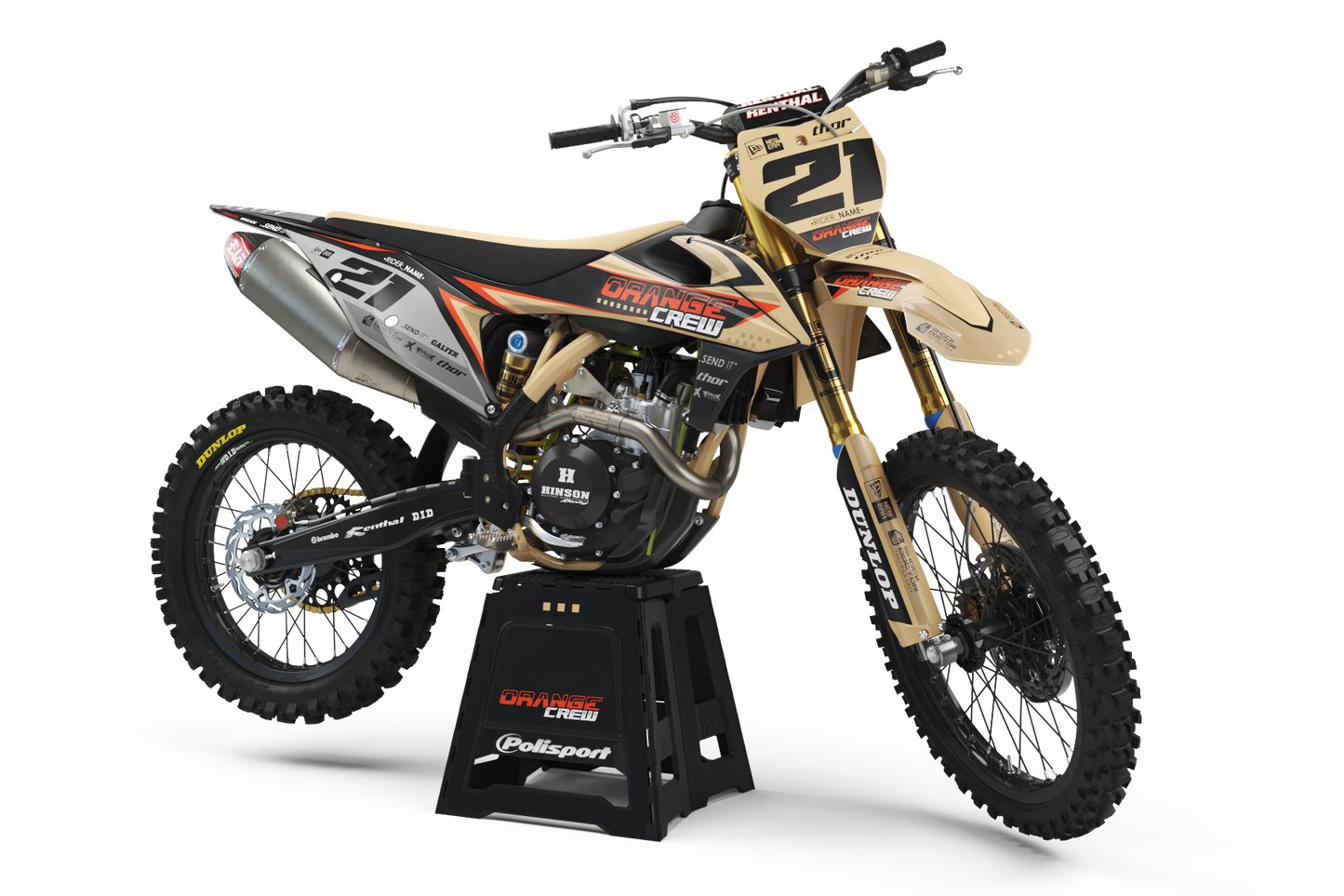 KTM Orange Crew Graphics Kit - SX50 SX65 SX85 SX SXF EXC XC EXCF Six Days 125+