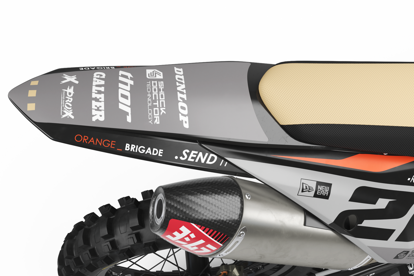 KTM Orange Crew Graphics Kit - SX50 SX65 SX85 SX SXF EXC XC EXCF Six Days 125+