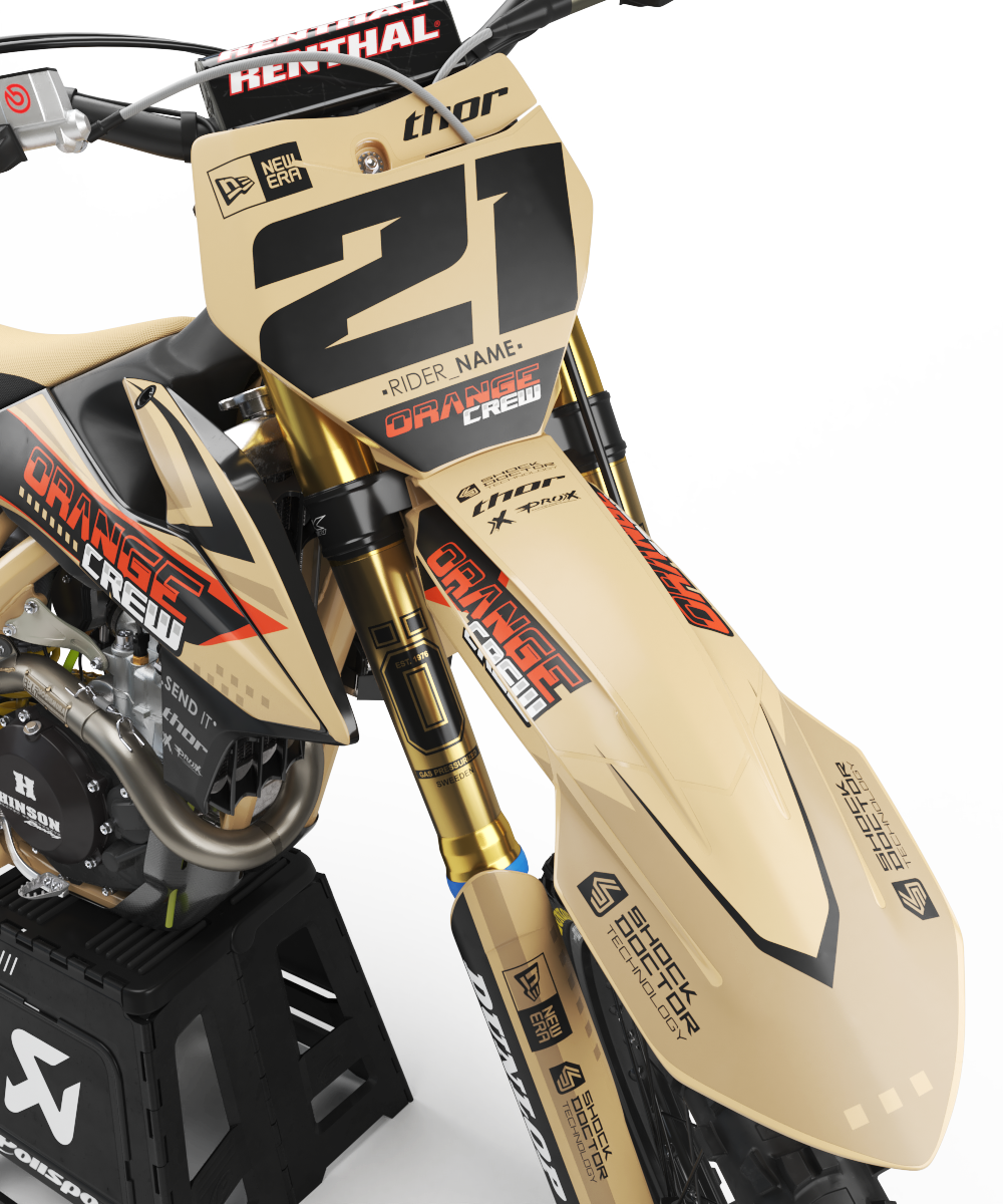 KTM Orange Crew Graphics Kit - SX50 SX65 SX85 SX SXF EXC XC EXCF Six Days 125+