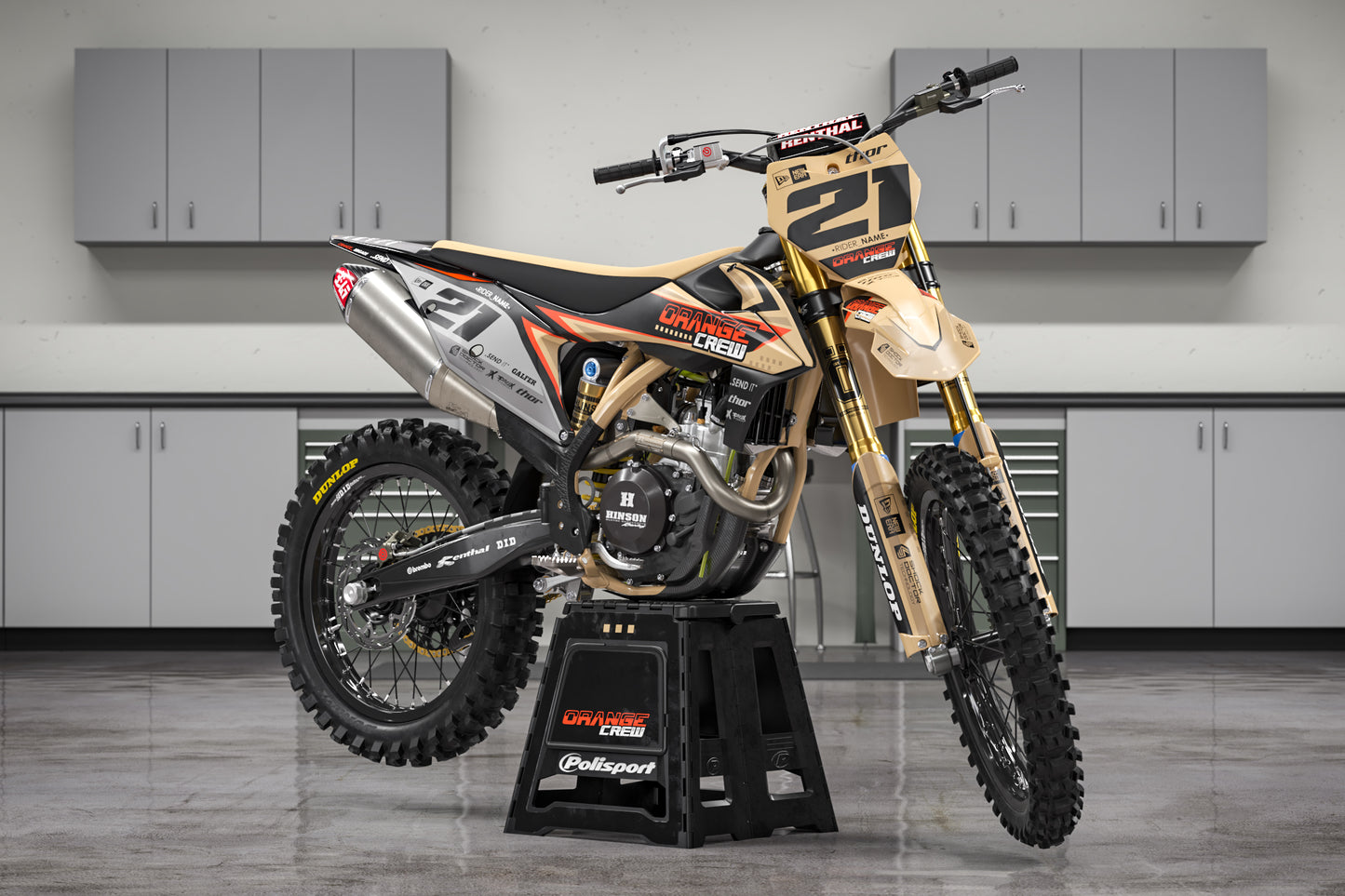 KTM Orange Crew Graphics Kit - SX50 SX65 SX85 SX SXF EXC XC EXCF Six Days 125+