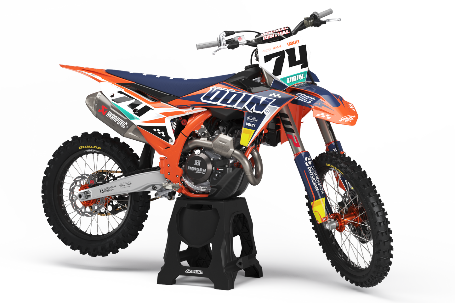KTM Thunder Graphics Kit - SX50 SX65 SX85 SX SXF EXC XC EXCF Six Days 125+
