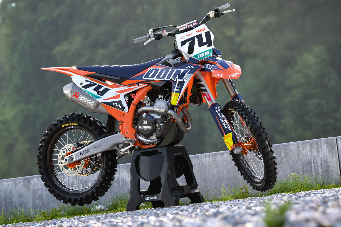 KTM Thunder Graphics Kit - SX50 SX65 SX85 SX SXF EXC XC EXCF Six Days 125+