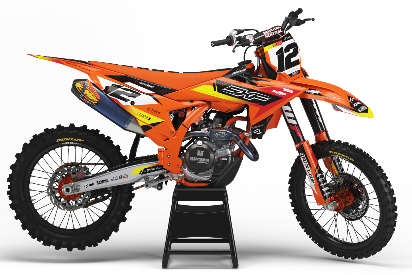 KTM Tirana Graphics Kit - SX50 SX65 SX85 SX SXF EXC XC EXCF Six Days 125+