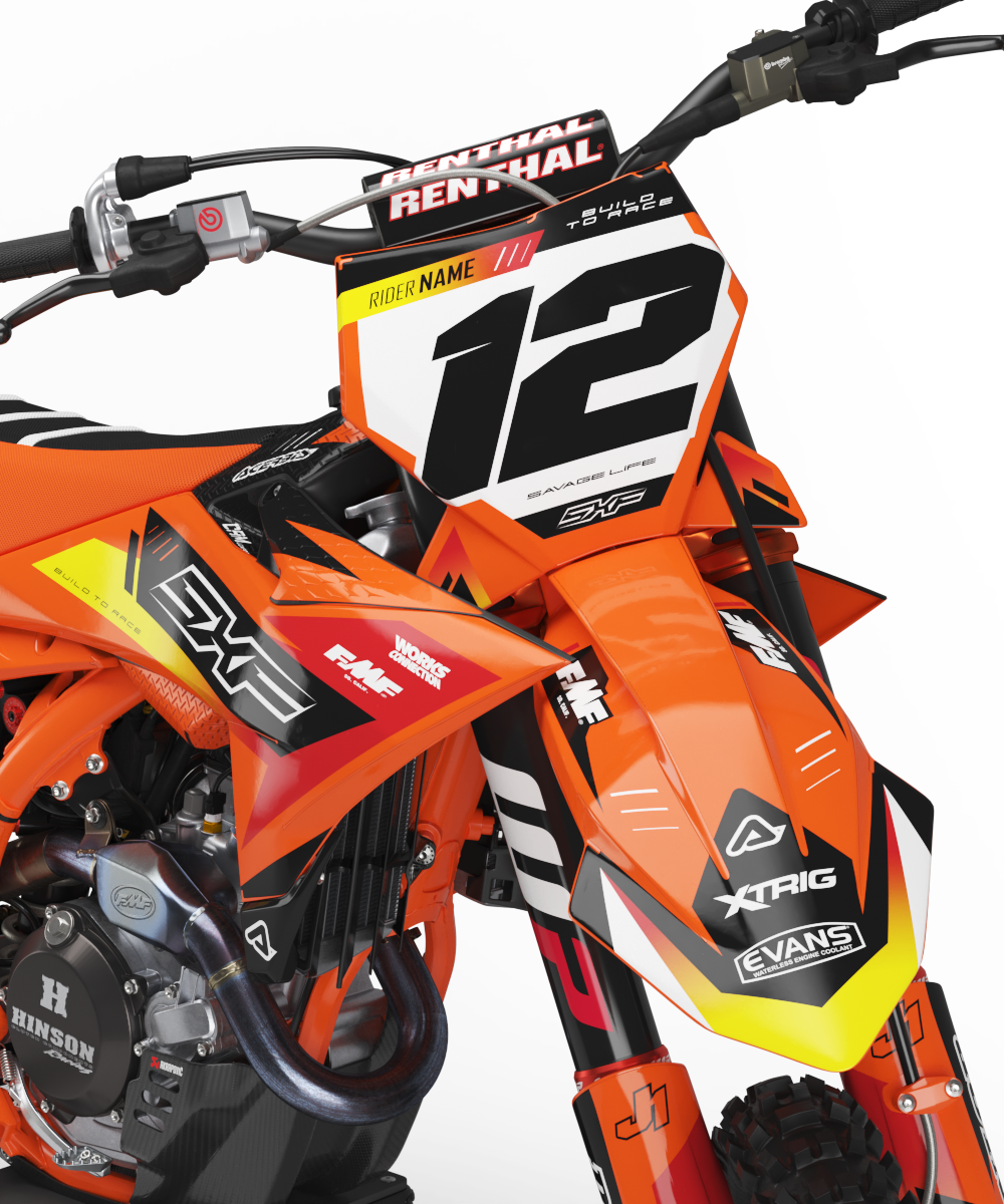 KTM Tirana Graphics Kit - SX50 SX65 SX85 SX SXF EXC XC EXCF Six Days 125+