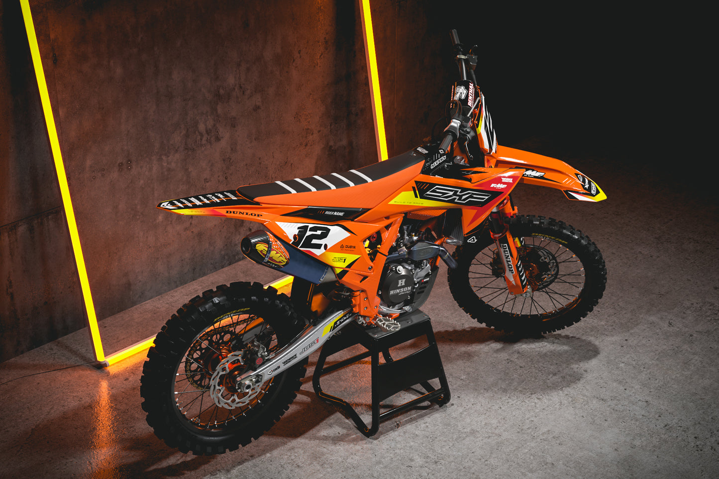 KTM Tirana Graphics Kit - SX50 SX65 SX85 SX SXF EXC XC EXCF Six Days 125+