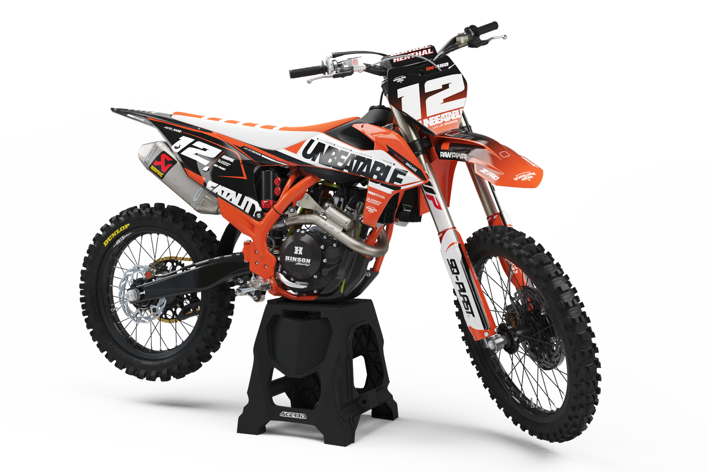KTM Unbeatable Graphics Kit - SX50 SX65 SX85 SX SXF EXC XC EXCF Six Days 125+