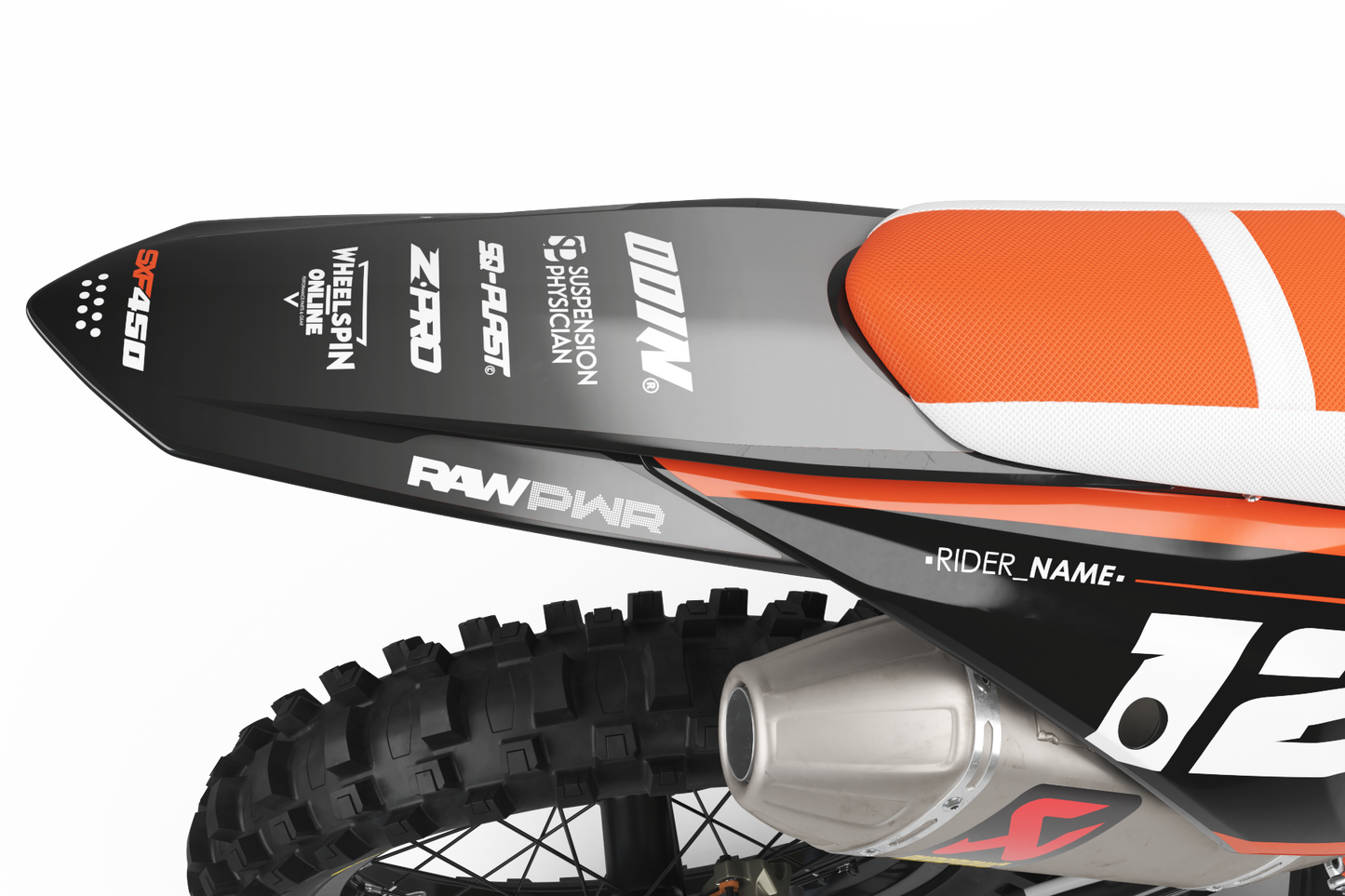 KTM Unbeatable Graphics Kit - SX50 SX65 SX85 SX SXF EXC XC EXCF Six Days 125+
