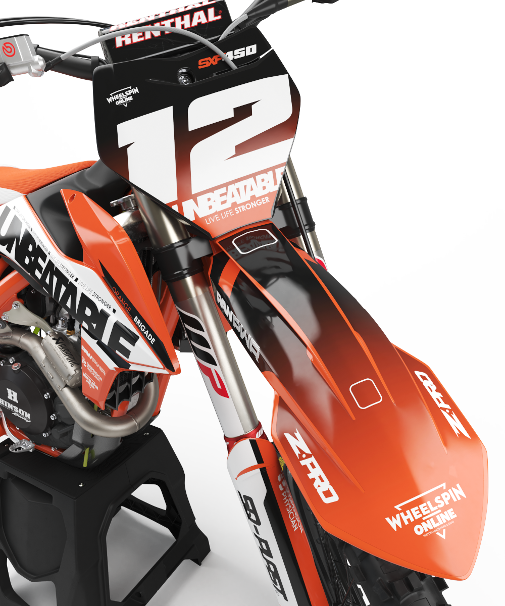 KTM Unbeatable Graphics Kit - SX50 SX65 SX85 SX SXF EXC XC EXCF Six Days 125+