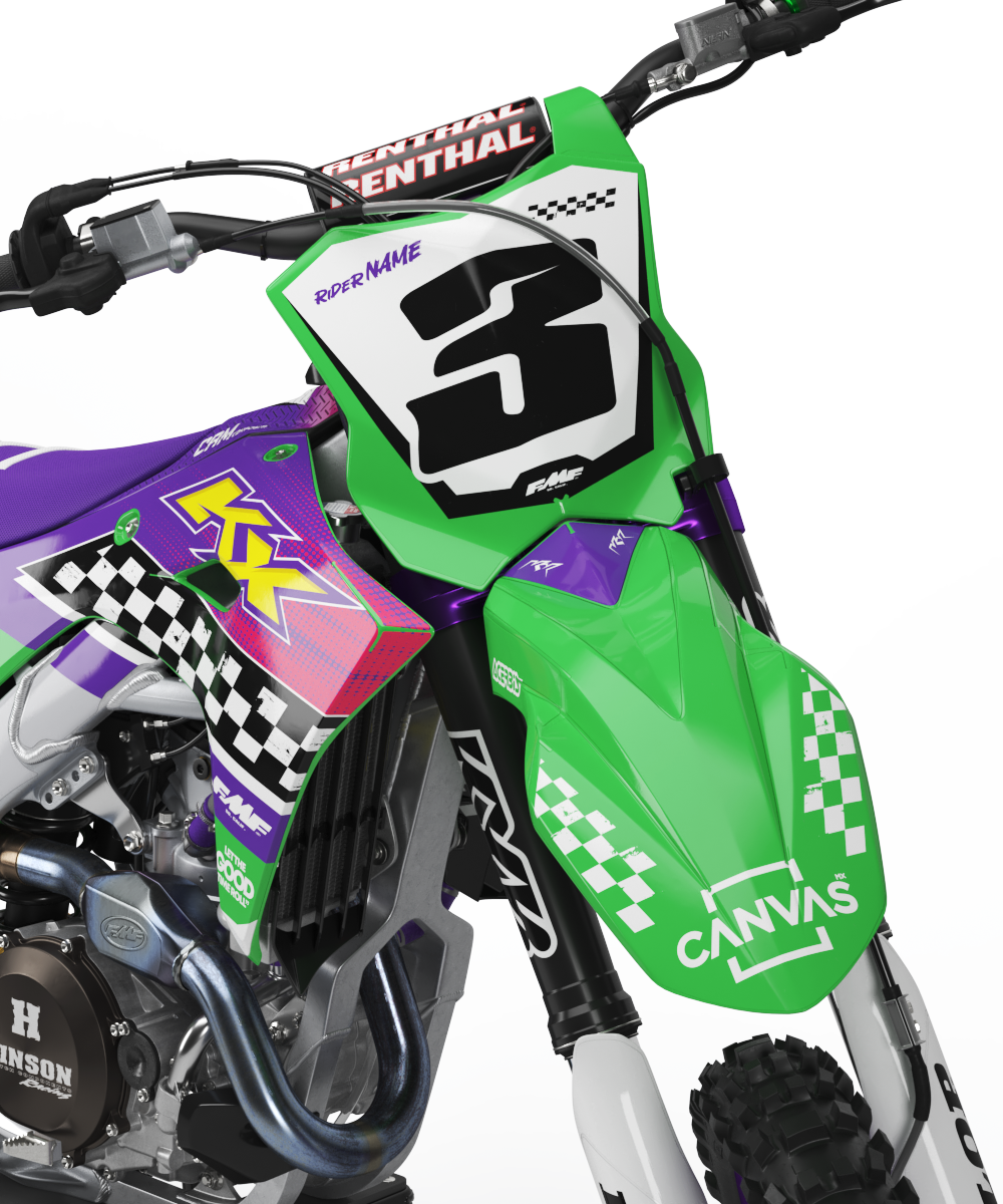 Kawasaki Anaheim Graphics Kit - KX65 KX85 KLX110 KX125 KX250 KX250F KX450F