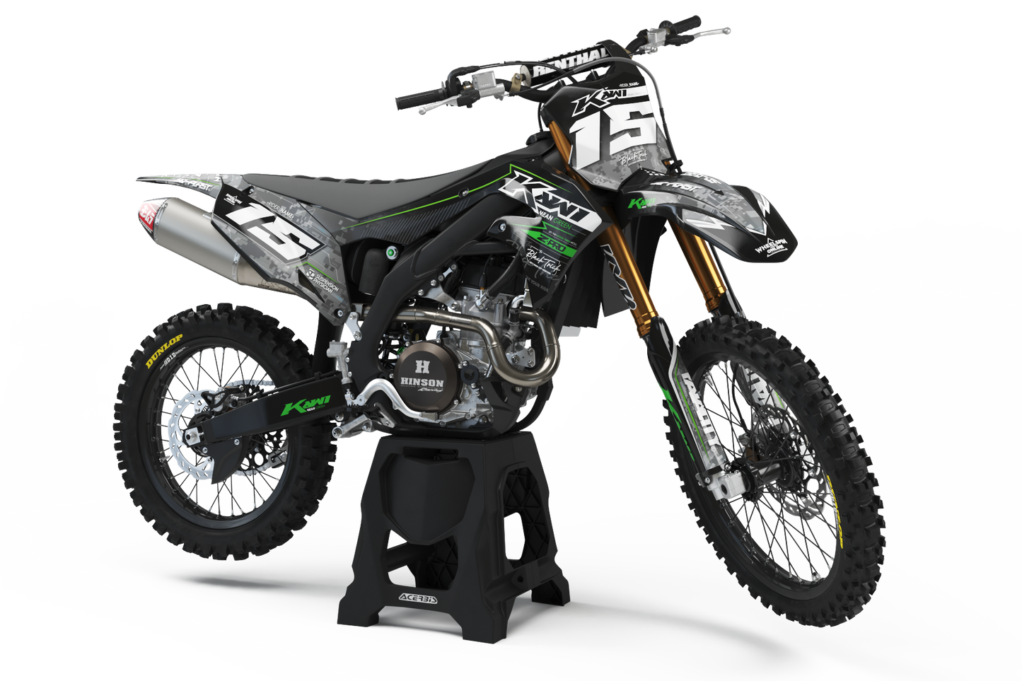 Kawasaki Cyberware Graphics Kit -  KX65 KX85 KLX110 KX125 KX250 KX250F KX450F