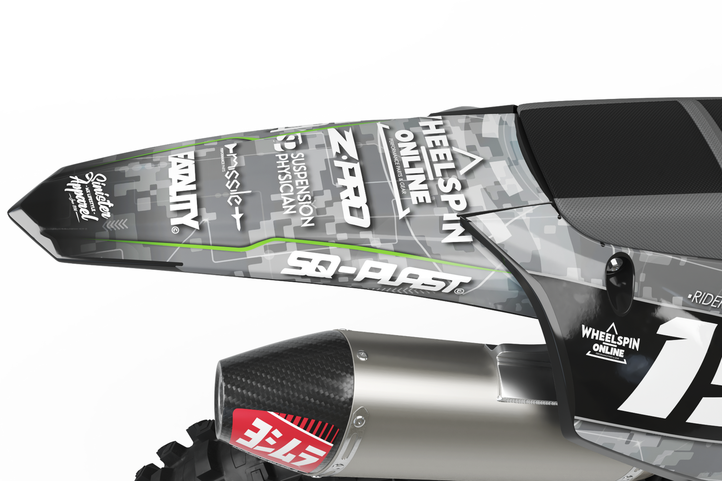 Kawasaki Cyberware Graphics Kit -  KX65 KX85 KLX110 KX125 KX250 KX250F KX450F